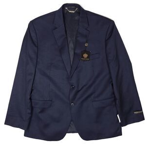 NWT Donald J Trump Signature Pinstripe Blazer Mens 44R Navy Wool 650$ MSRP